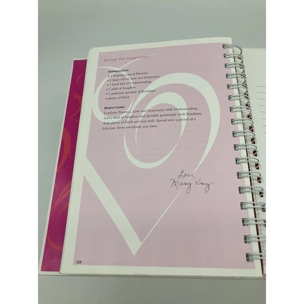 And Stirred With Love by The Mary Kay Family Ring Bound‎ Cookbook Mary Kay Ash